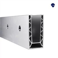 Verstellbare Seite 1kN Aluminium-Glaskanal