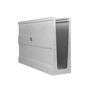 Aluminium-Glaskanalseite 1kN